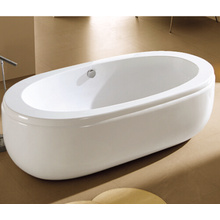 72 X 32 Oval Freestanding Acrylic Tub with Drain